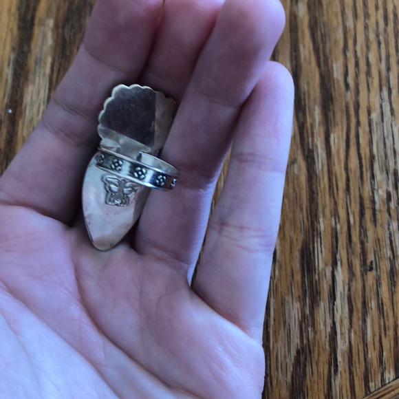 NWOT turquoise and black fossil coral ring - Picture 4 of 5